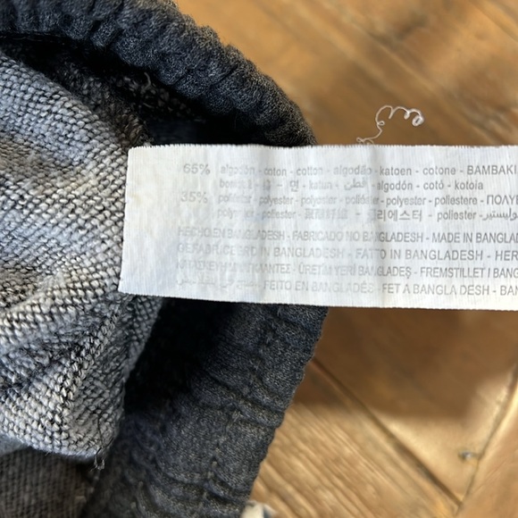 Zara gray cropped pull on jogger sweat pants - Picture 4 of 6